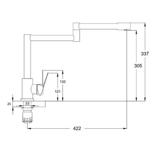 Смеситель для кухни, SAP4-C097