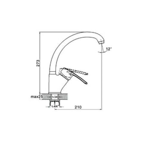 Смеситель для кухни, DYU4-A181