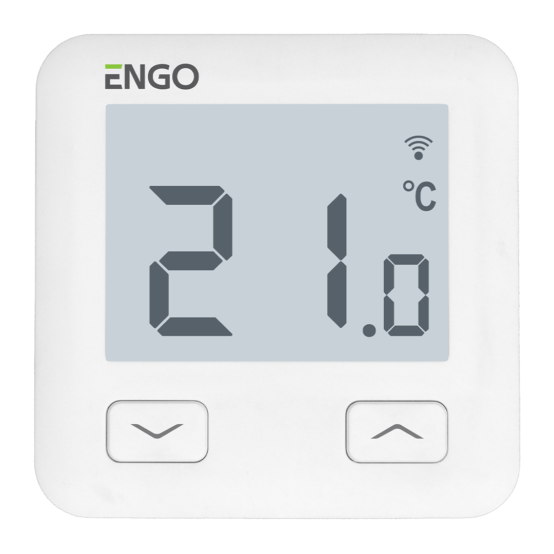 Термостат комнатный ENGO встраиваемый, программируемый, с дисплеем, WiFi, Salus