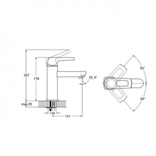 Смеситель для ванны, NEF1-A232