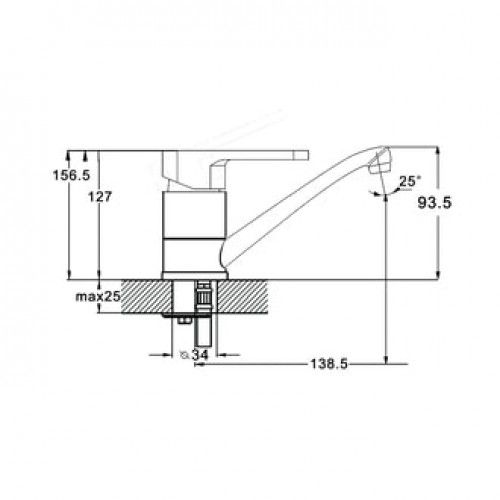 Смеситель для кухни, POP4-B043