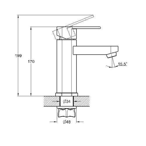 Смеситель для ванны, GAB1-A136