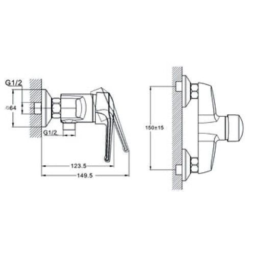 Смеситель для ванной, SWZ5-A182