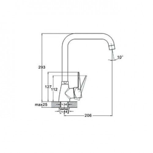 Смеситель для кухни, SOP4-A045