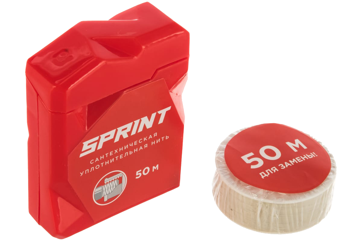 Уплотнительная нить Sprint 50м. бокс + 50м катушка