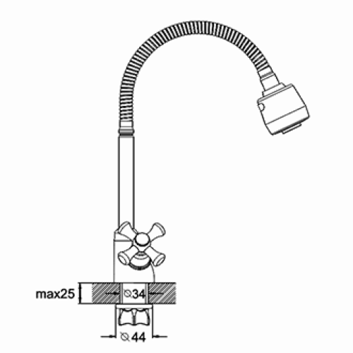 Смеситель для кухни, DTZ4-E827