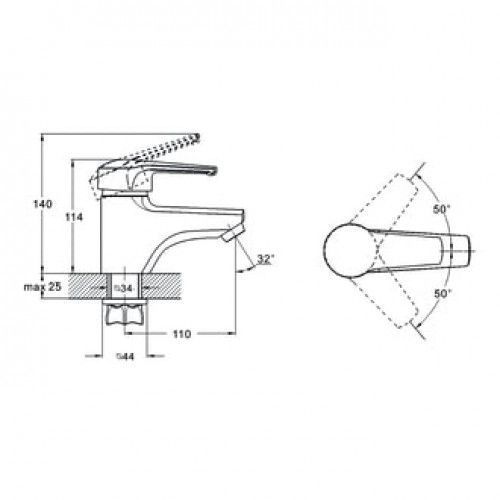 Смеситель для ванной, SWZ1-A182