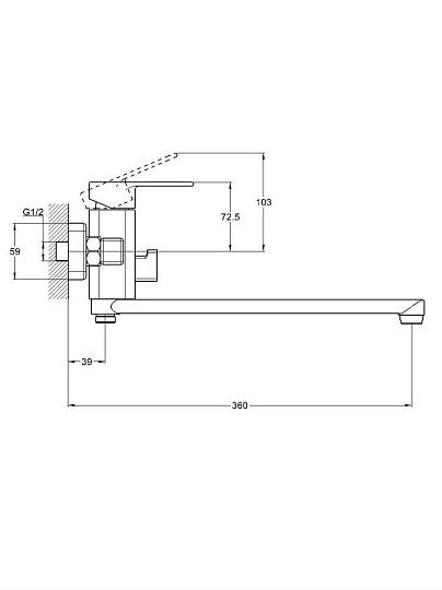 Смеситель для ванной, LEB7-B123