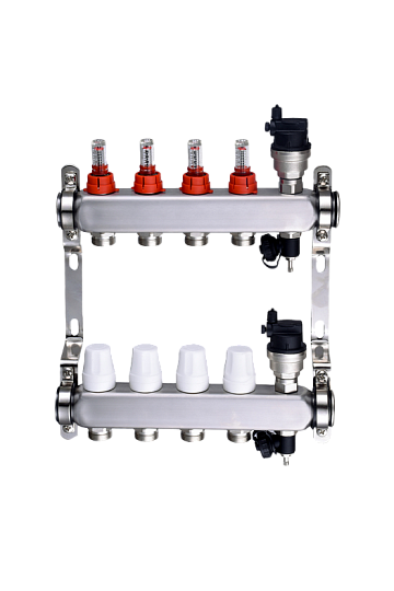 Коллекторная группа с расходомерами и термостат. вент., SYNFLY